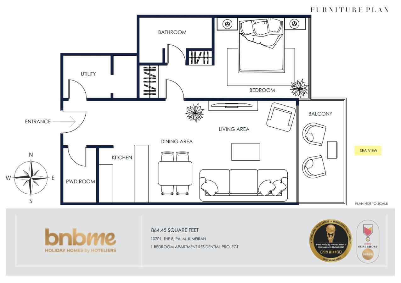 Bnbme - Th8 Palm Hotel Dubai Ngoại thất bức ảnh